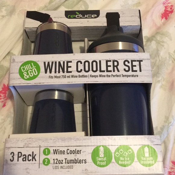 reduce wine cooler set